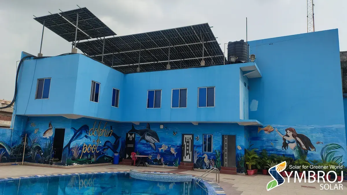 Hotel Satya International solar installation